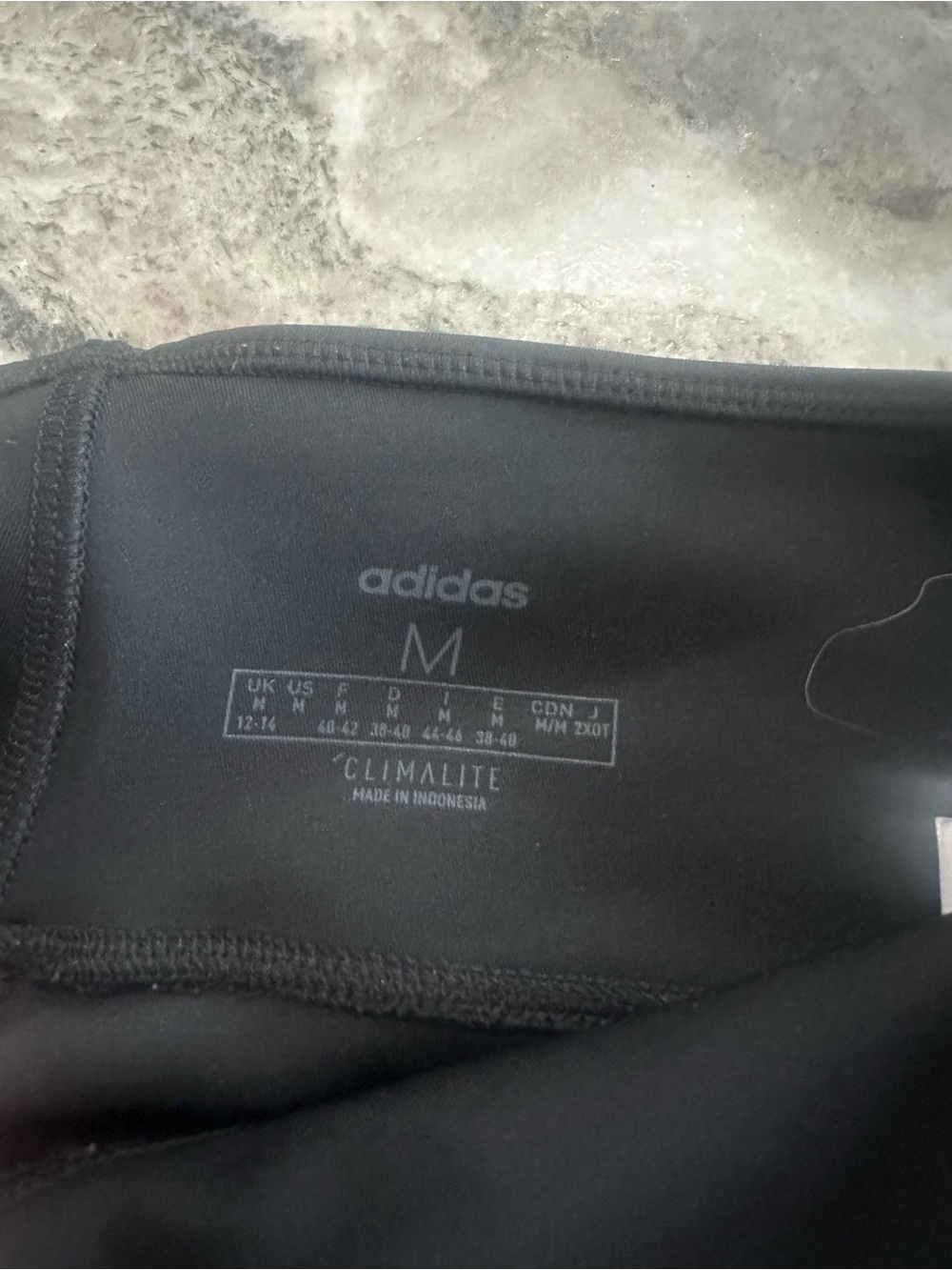 Adidas Climalite Black Athletic Leggings- M